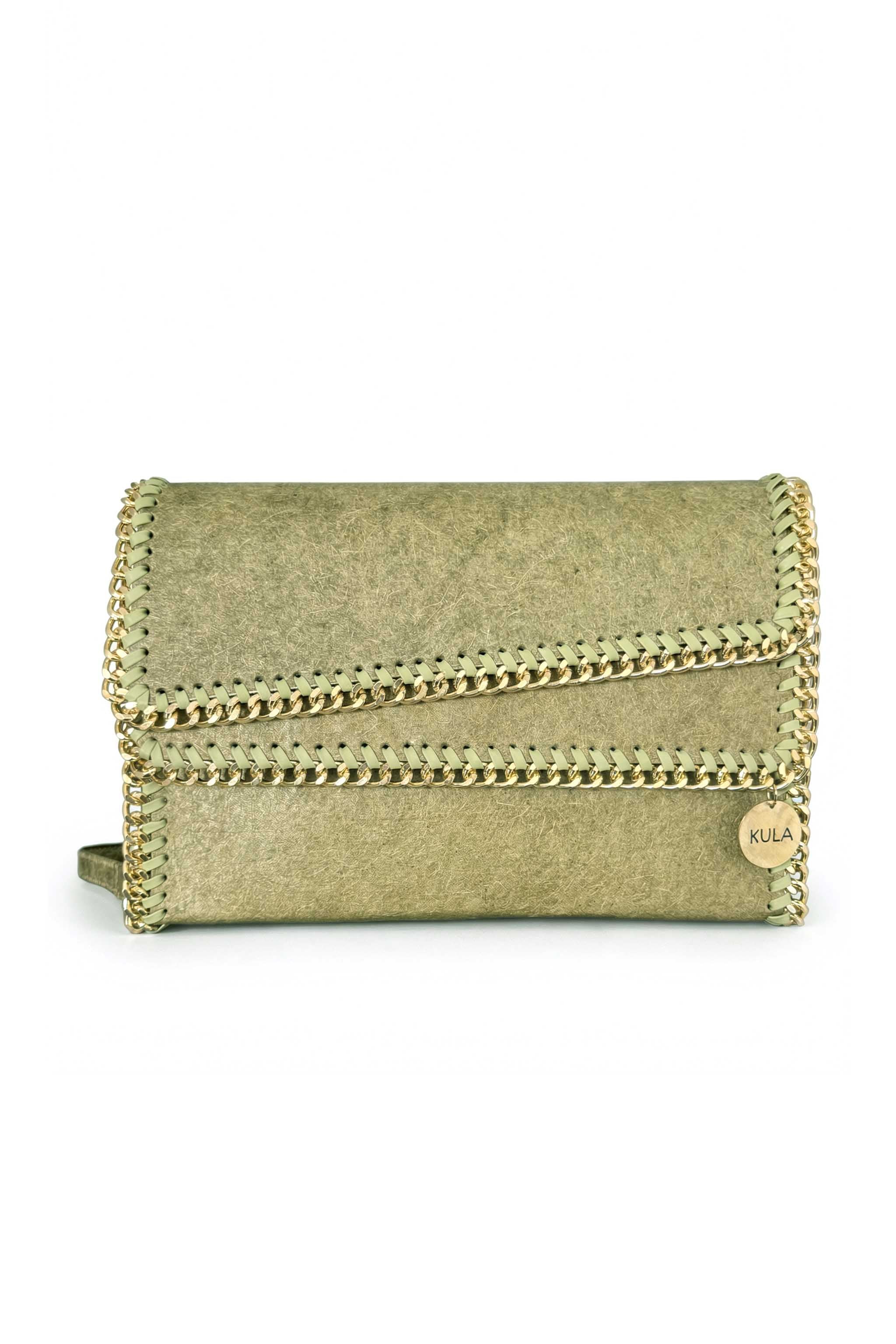 Bella Vegan Handbag - Mountain Green | Sustainable Luxury Bag