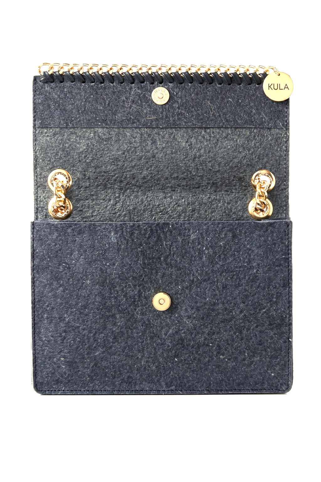 Jasmine Handbag in Ocean Blue | Plant-Based Drop chain Coconut Leather Handbag