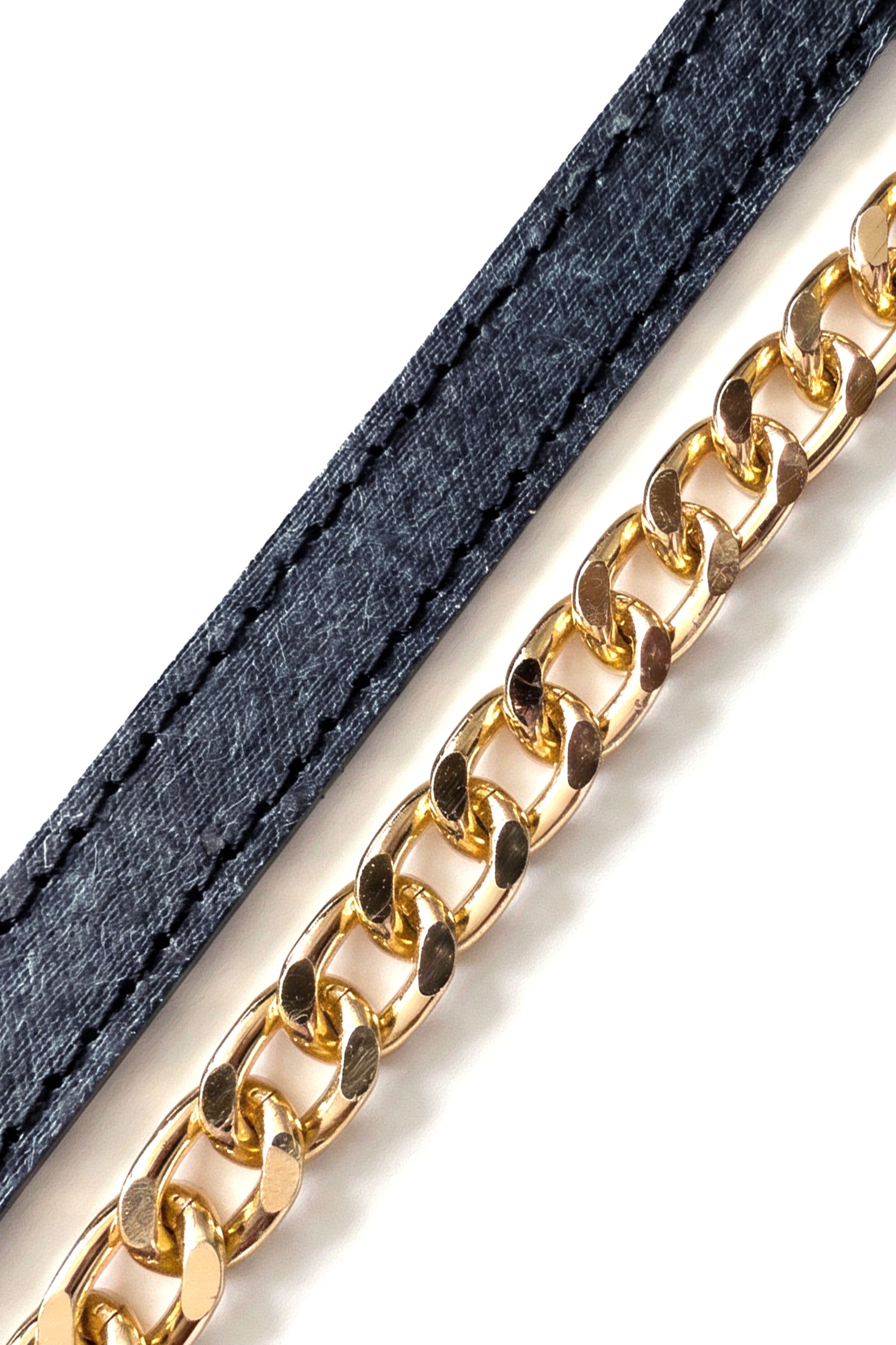 Jasmine Handbag in Ocean Blue | Plant-Based Drop chain Coconut Leather Handbag