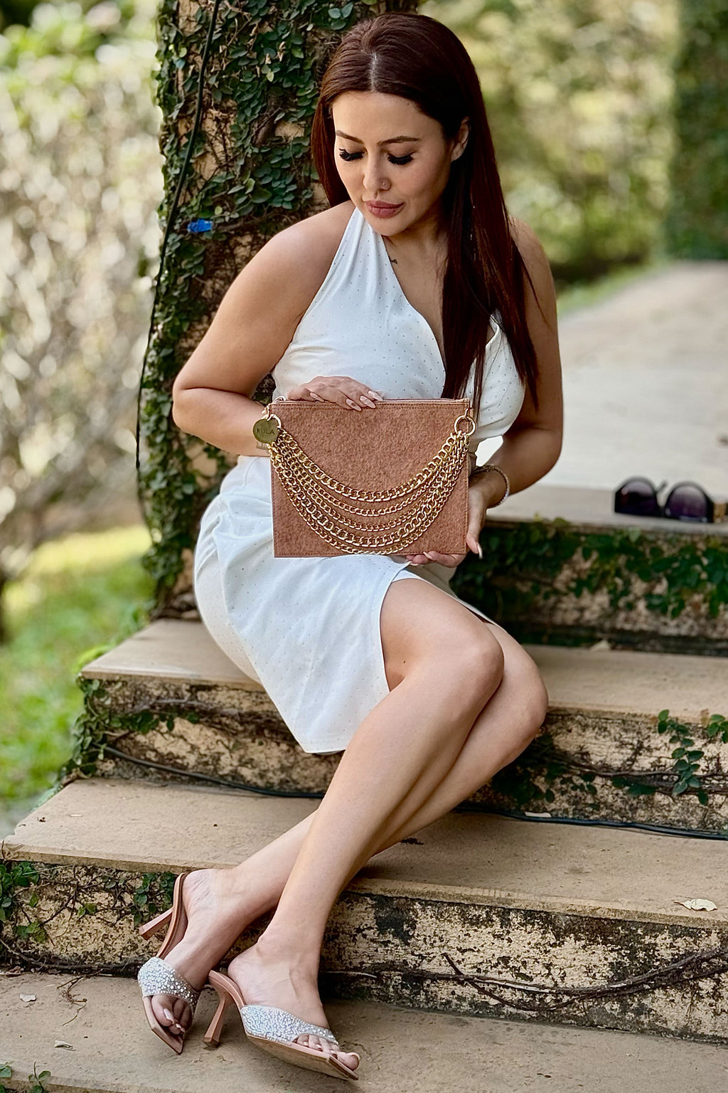 Rani Haar Vegan Handbag in Primrose Pink | Luxury Coconut Leather Bag by KULA