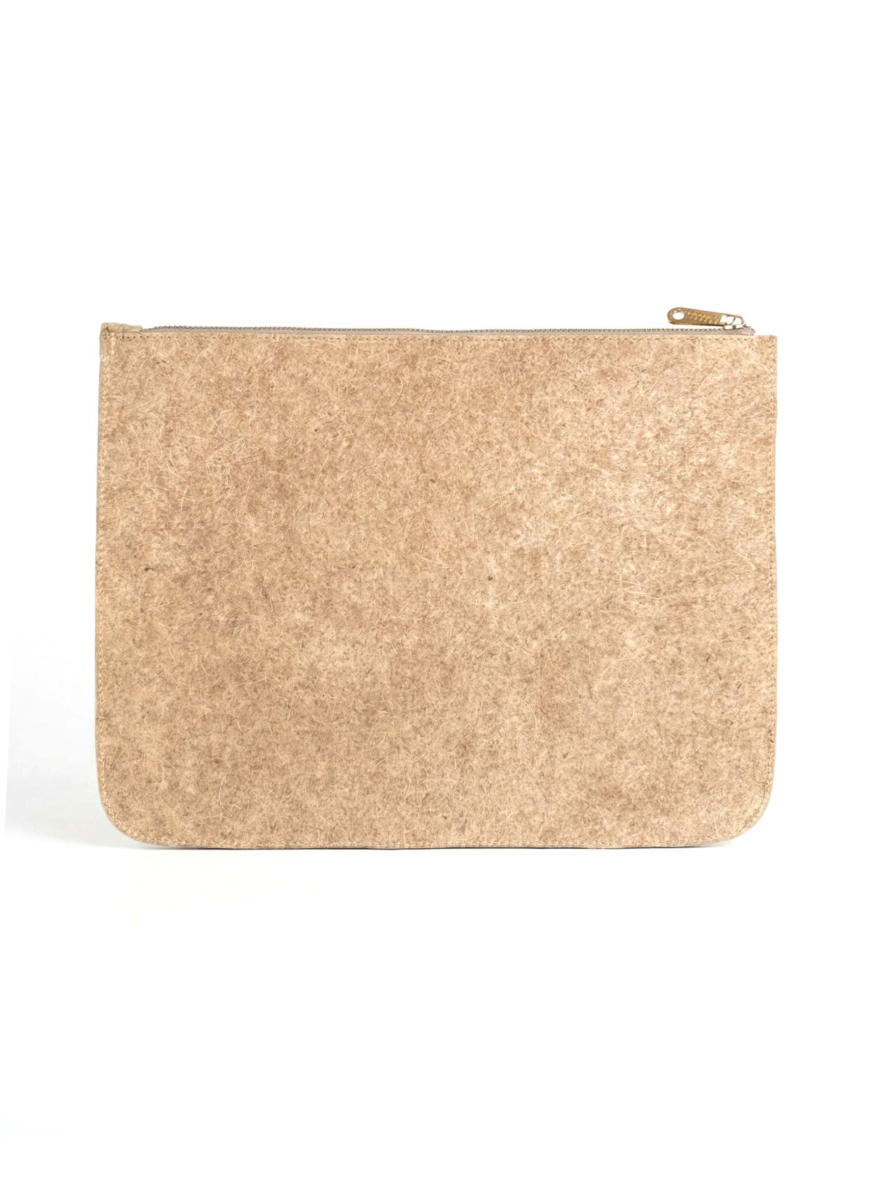 Desert Brown Coconut Leather - 11 Inch Zipper iPad Sleeve