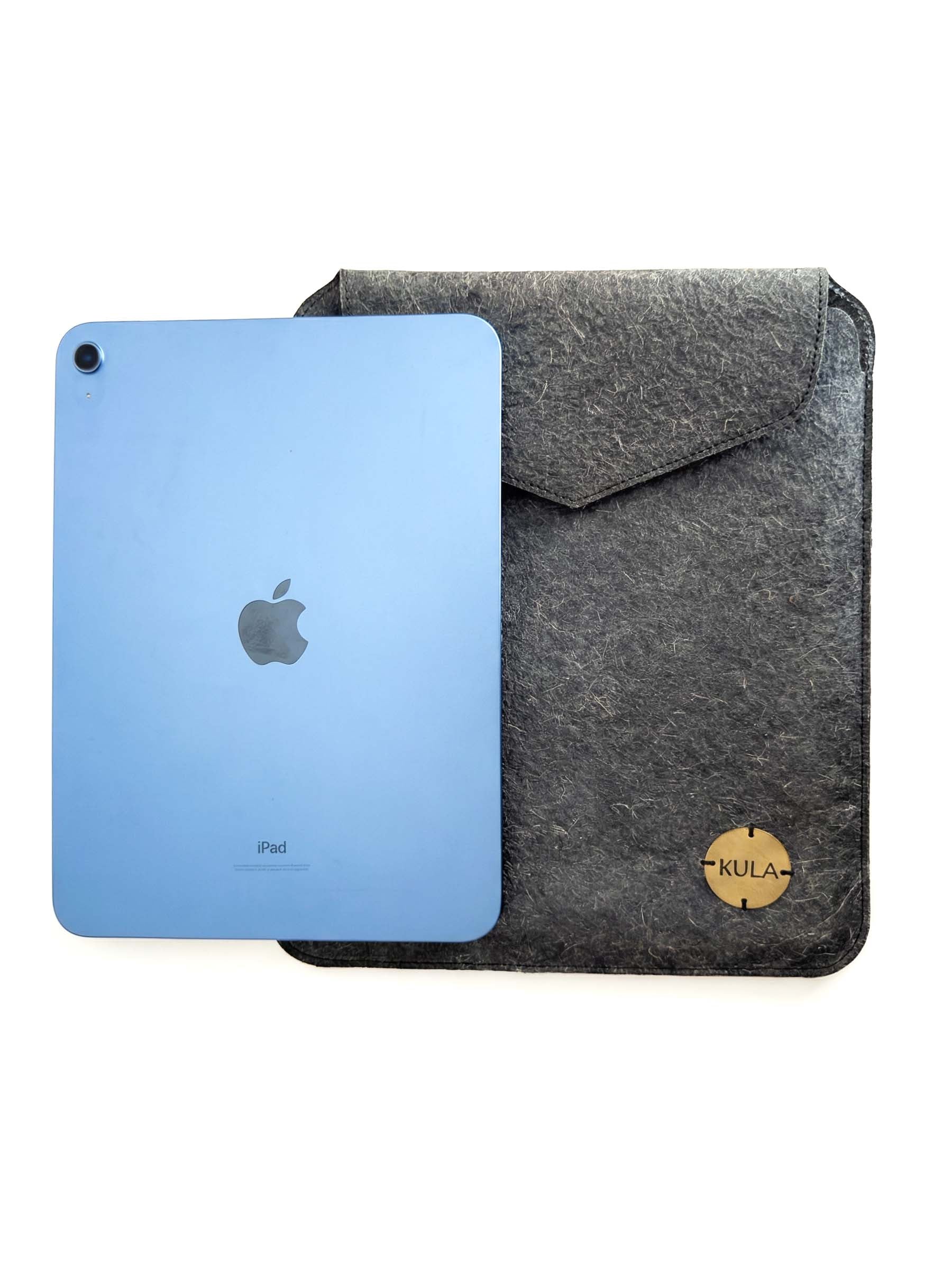 Ocean Blue 11 Inch Vegan iPad Sleeve – Magnetic Flip Closure