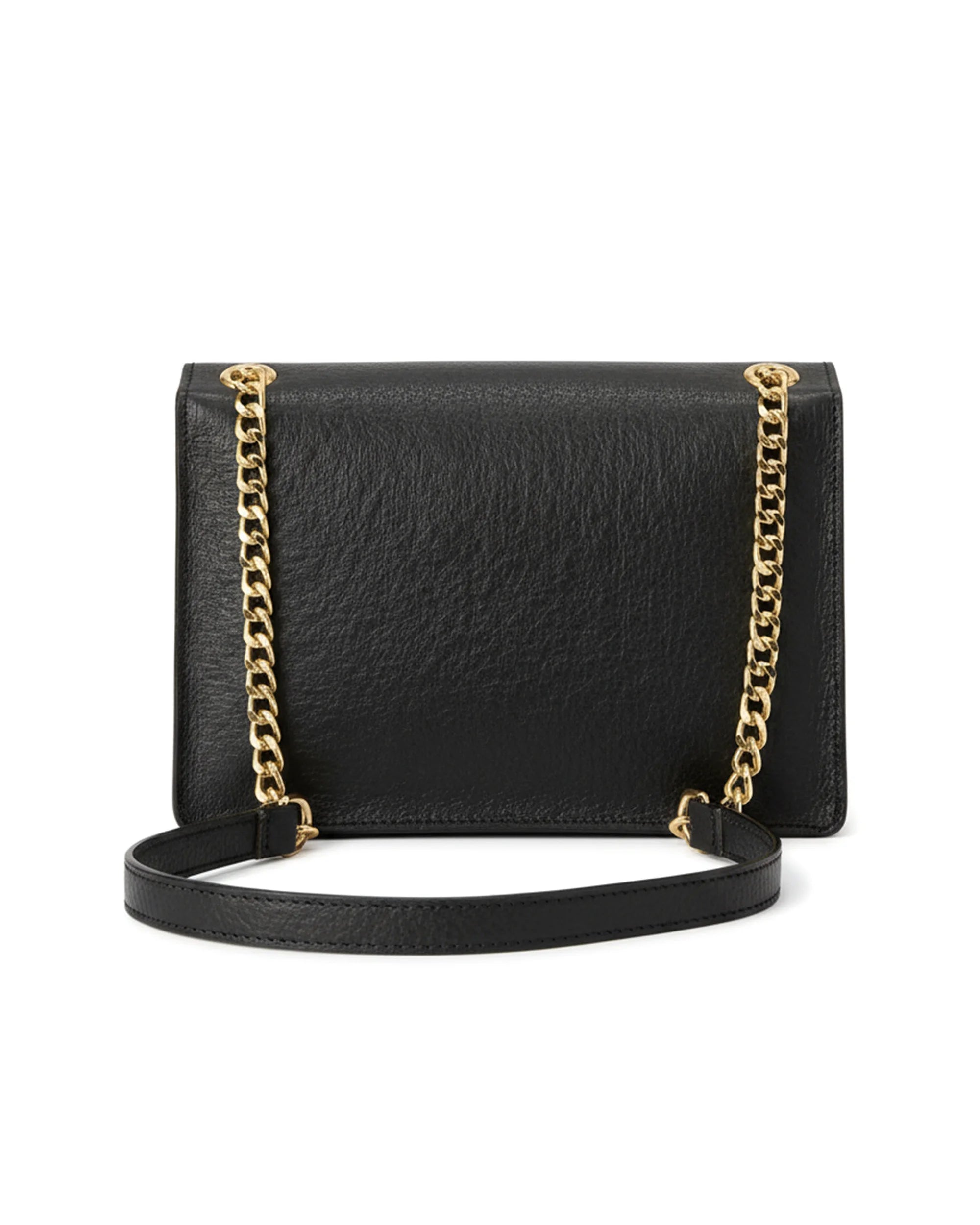 Jasmine Handbag in Charcoal Black | Plant-Based Drop chain Coconut Leather Handbag