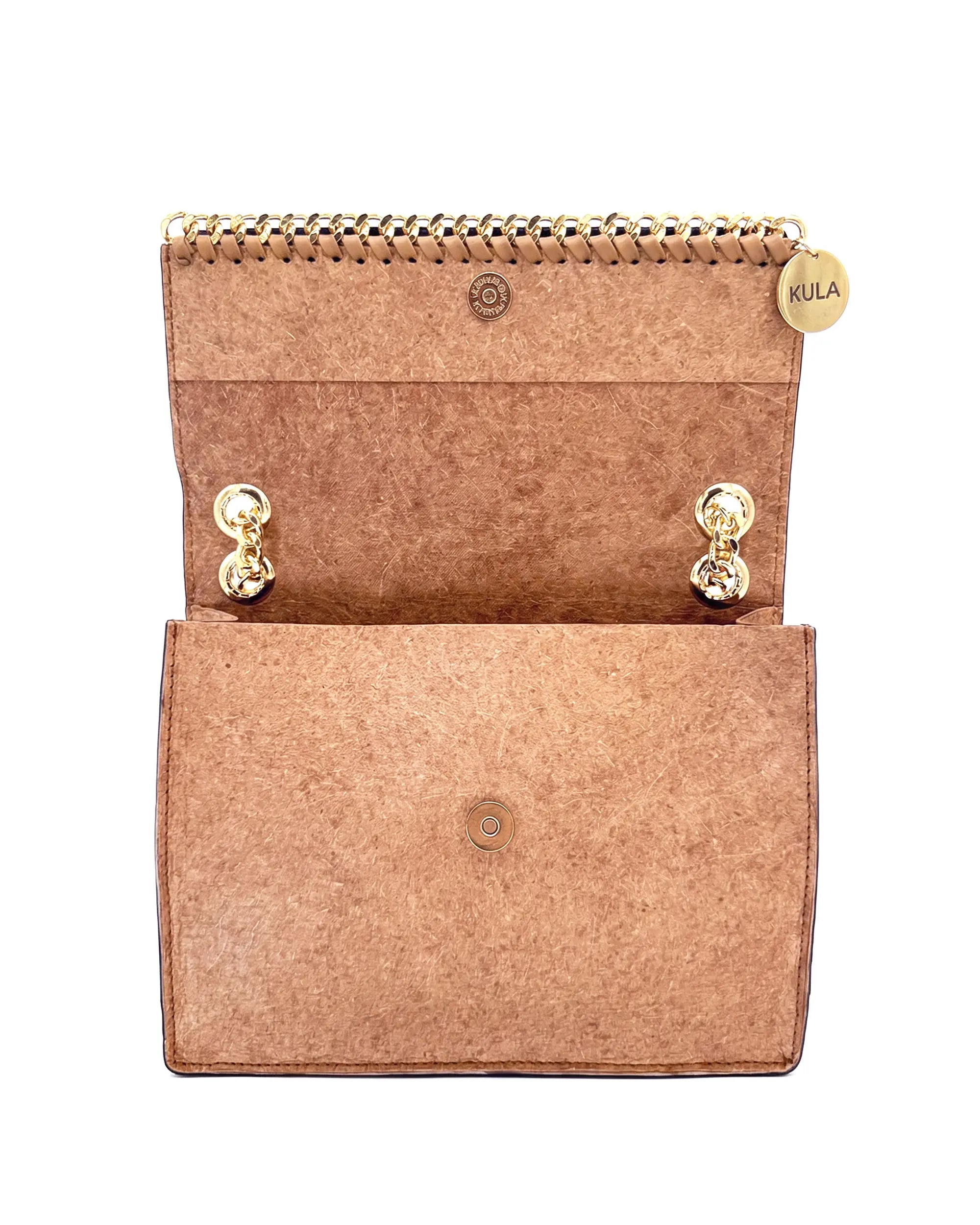 Jasmine Handbag in Primrose Pink | Plant-Based Drop chain Coconut Leather Handbag