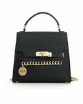 Mili Mini – Compact Vegan Handbag in Charcoal Black
