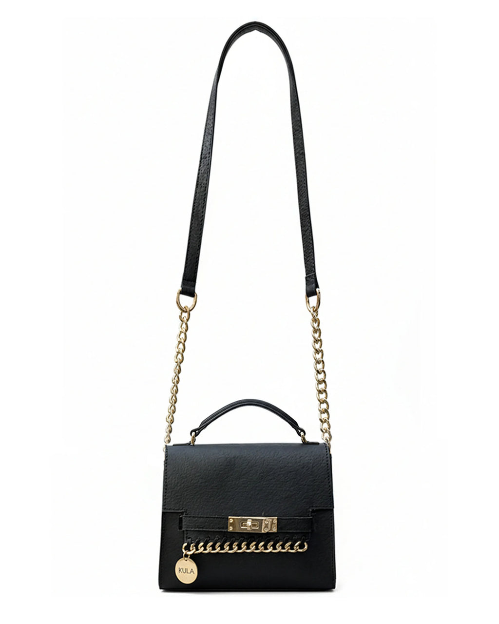 Mili Mini – Compact Vegan Handbag in Charcoal Black