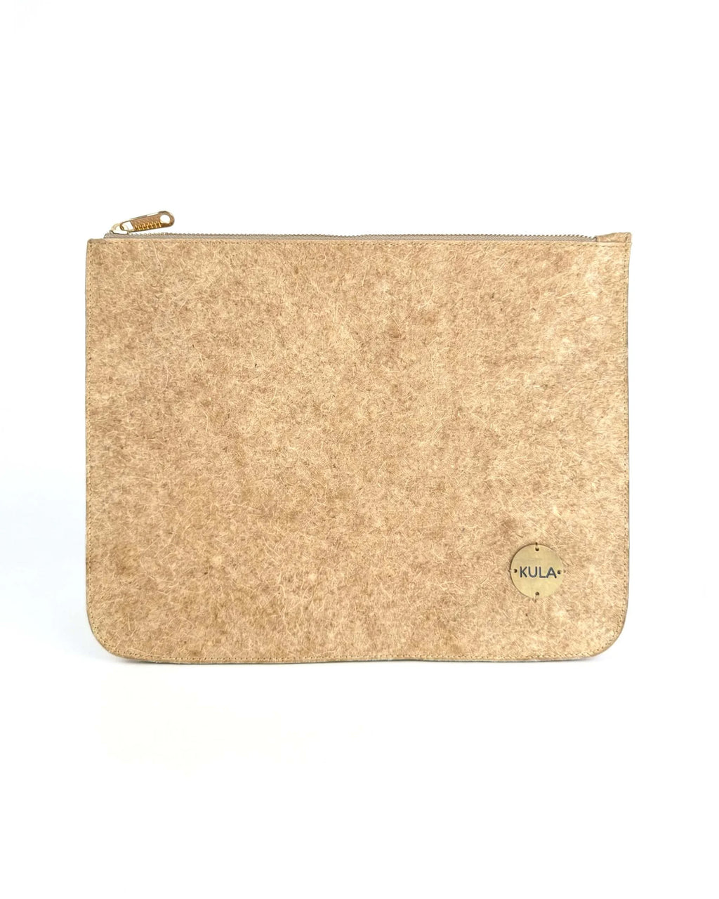 Desert Brown Coconut Leather - 11 Inch Zipper iPad Sleeve