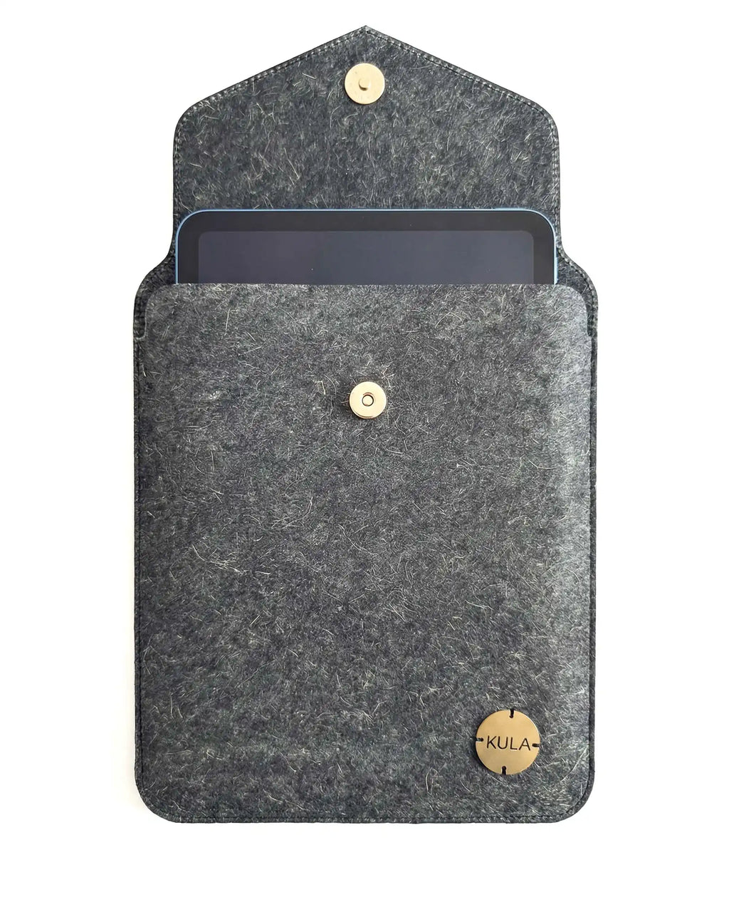 Ocean Blue 11 Inch Vegan iPad Sleeve – Magnetic Flip Closure