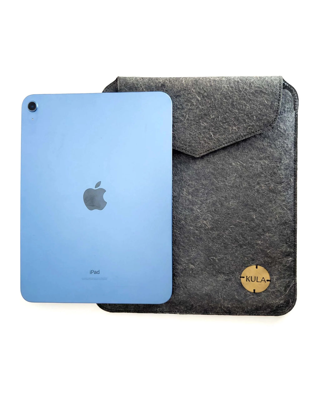 Ocean Blue 11 Inch Vegan iPad Sleeve – Magnetic Flip Closure