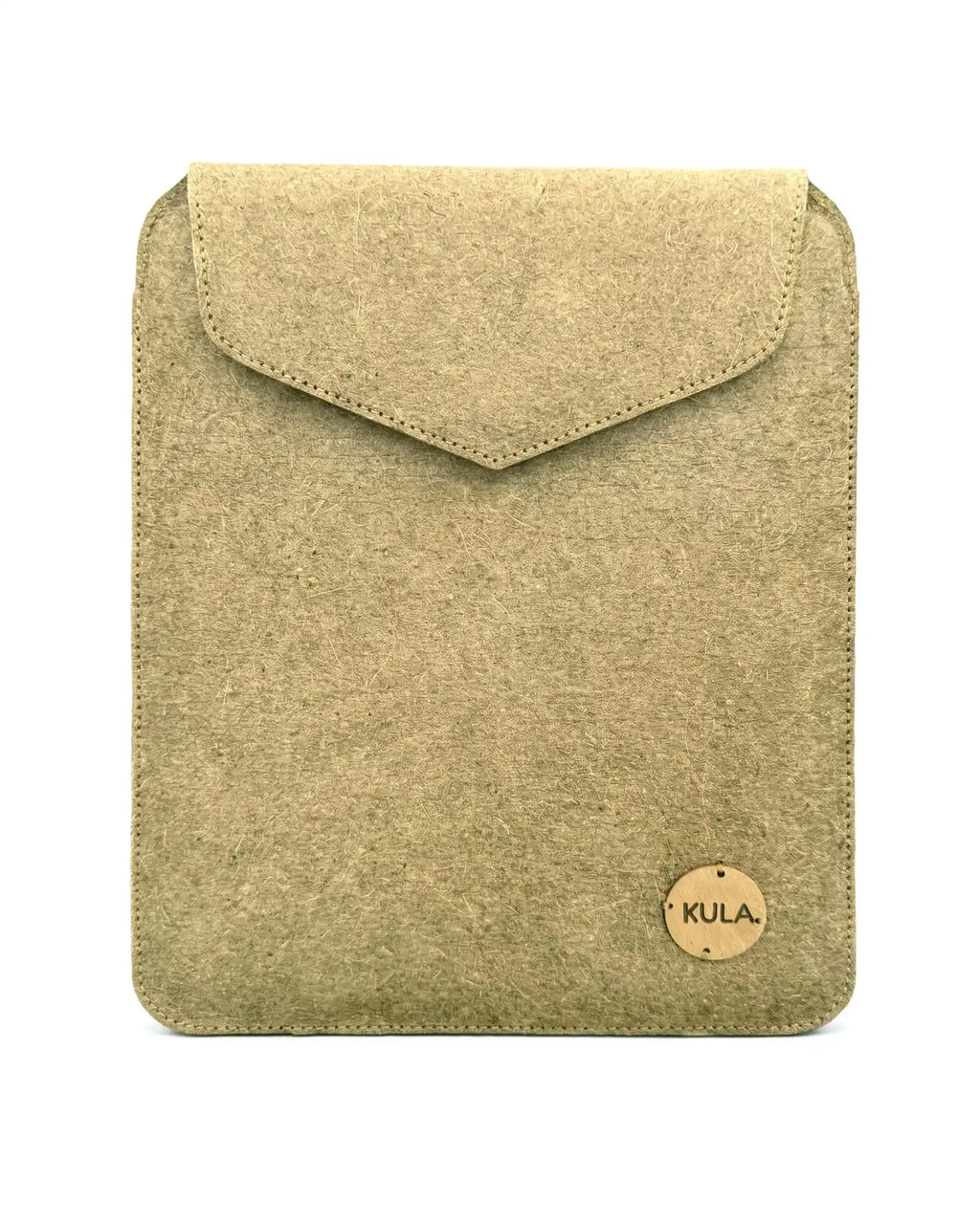 Mountain Green Coconut Leather 11 Inch iPad Sleeve – Magnetic Flip Closure