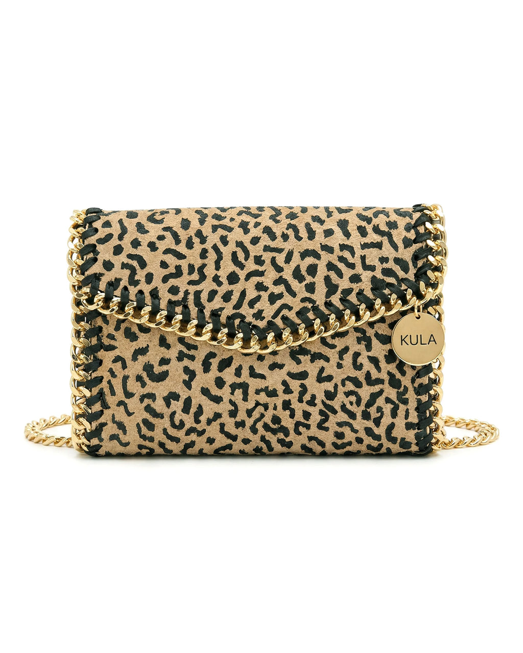Swara Hand-painted Cheetah spots Handbag | Vegan Leather Sling Bag