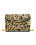 Swara Hand-painted Cheetah spots Handbag | Vegan Leather Sling Bag