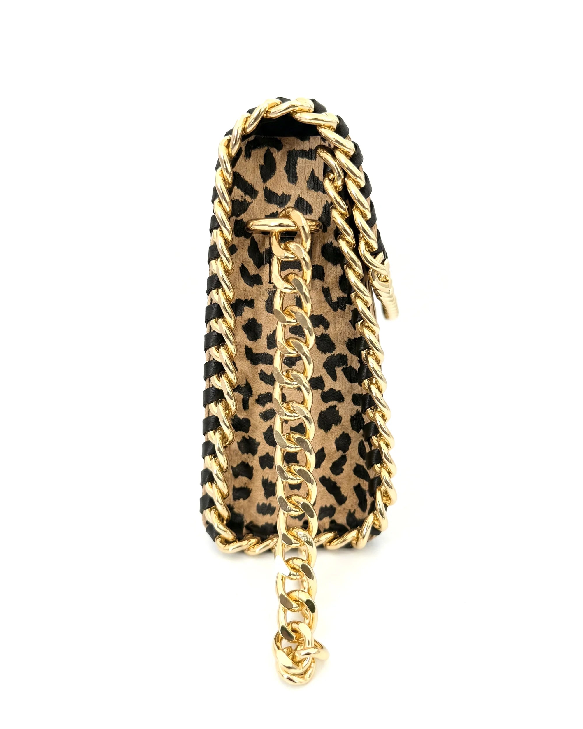Swara Hand-painted Cheetah spots Handbag | Vegan Leather Sling Bag
