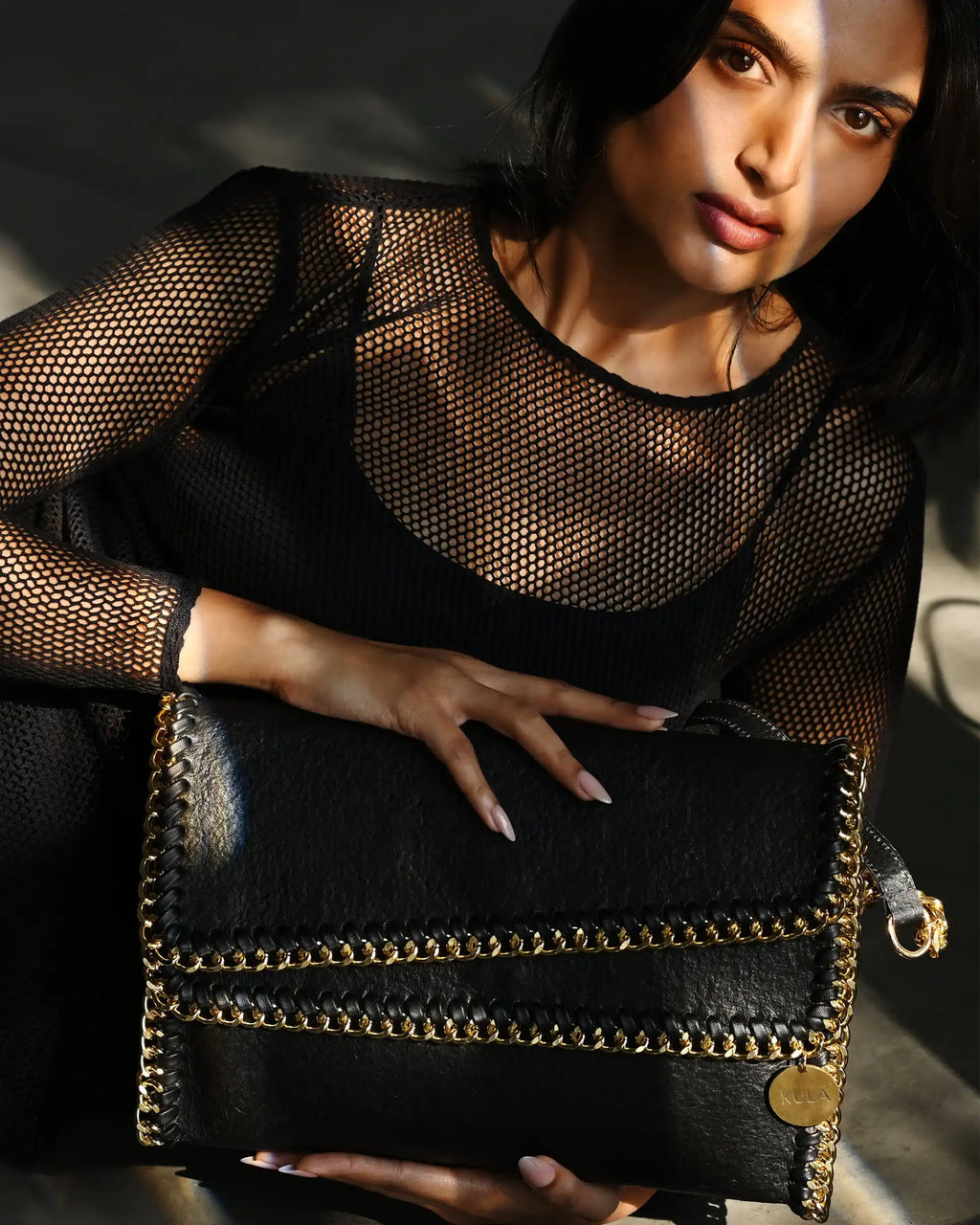 Bella Vegan Handbag - Charcoal Black | Sustainable Luxury Bag