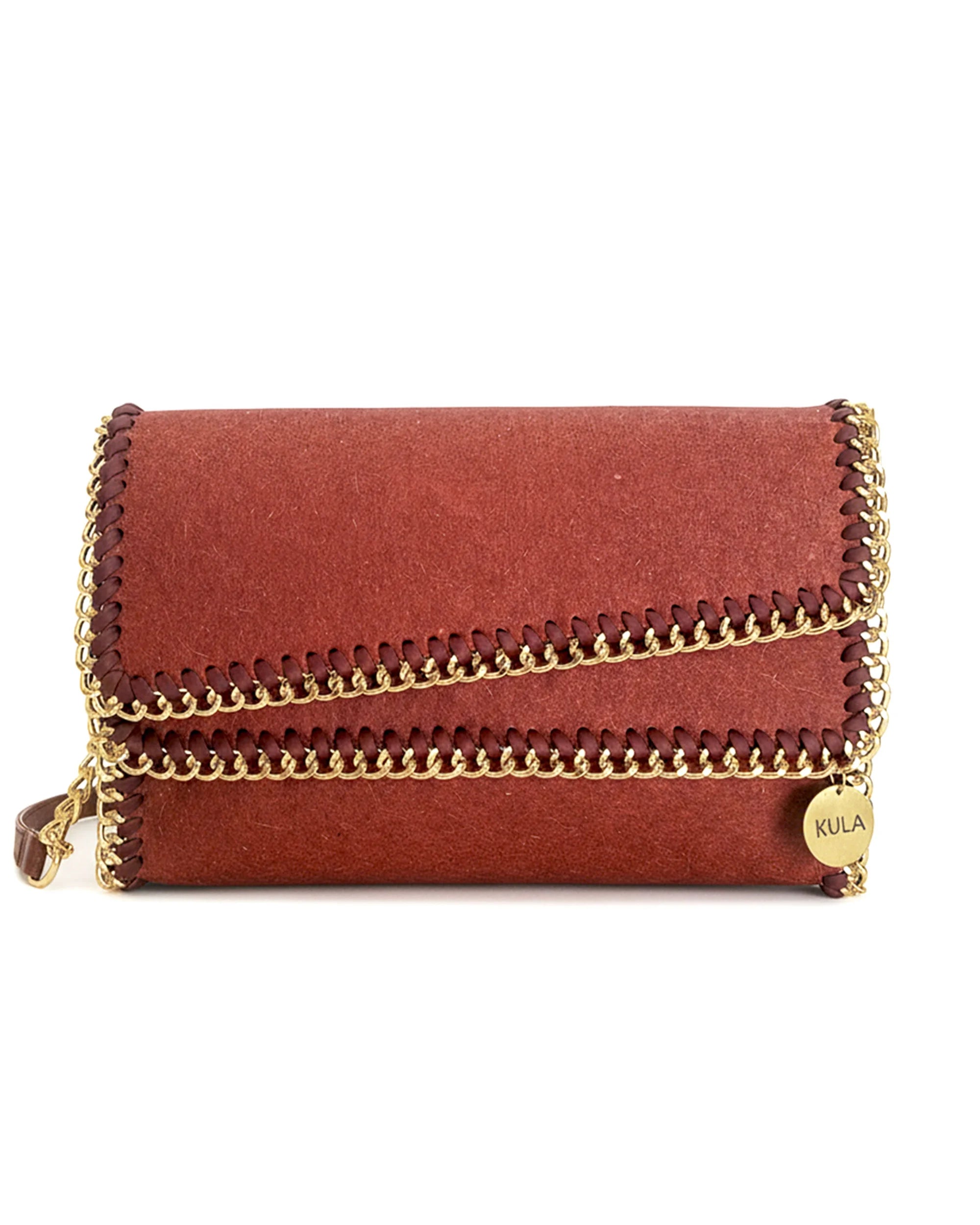 Bella Vegan Handbag - Terracotta Red | Sustainable Luxury Bag