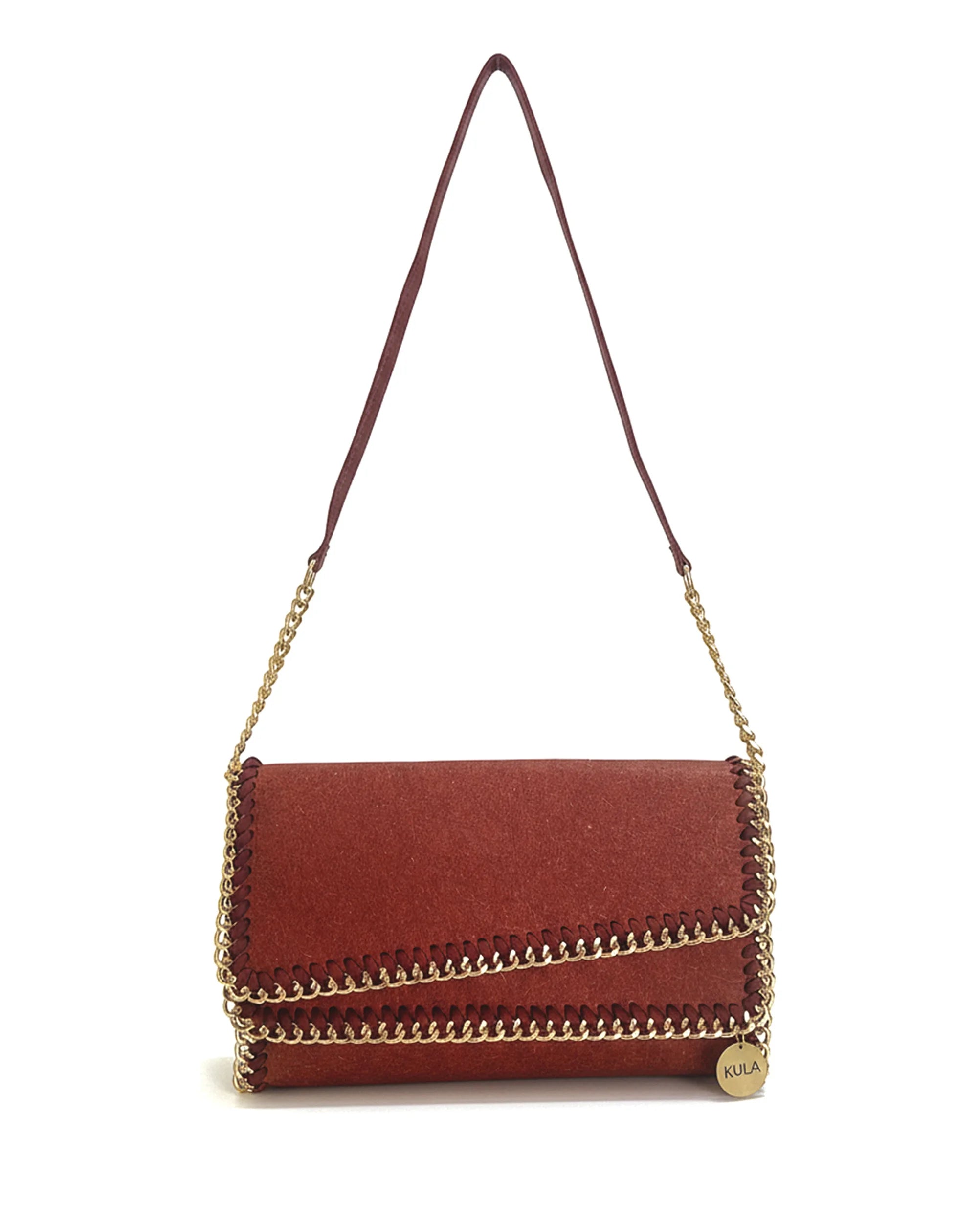 Bella Vegan Handbag - Terracotta Red | Sustainable Luxury Bag